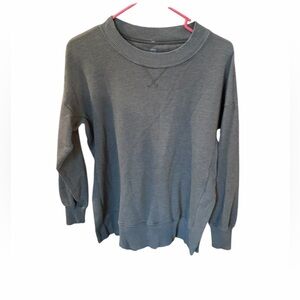 Aerie Olive Green Oversized Sweatshirt - XS